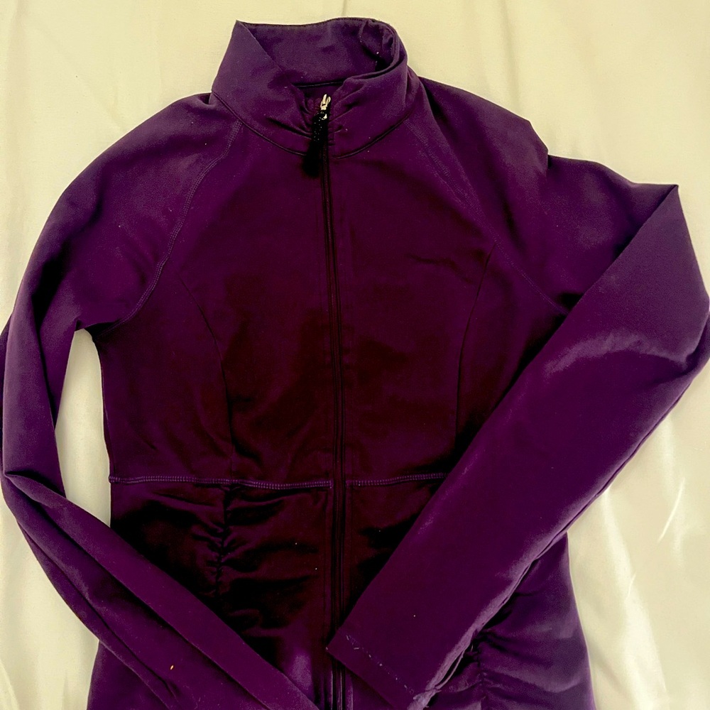 Calvin Klein Purple Zip Up Sweater